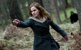 Nežinomo autoriaus nuotraukoje: Emma Watson Hermionos vaidmenyje